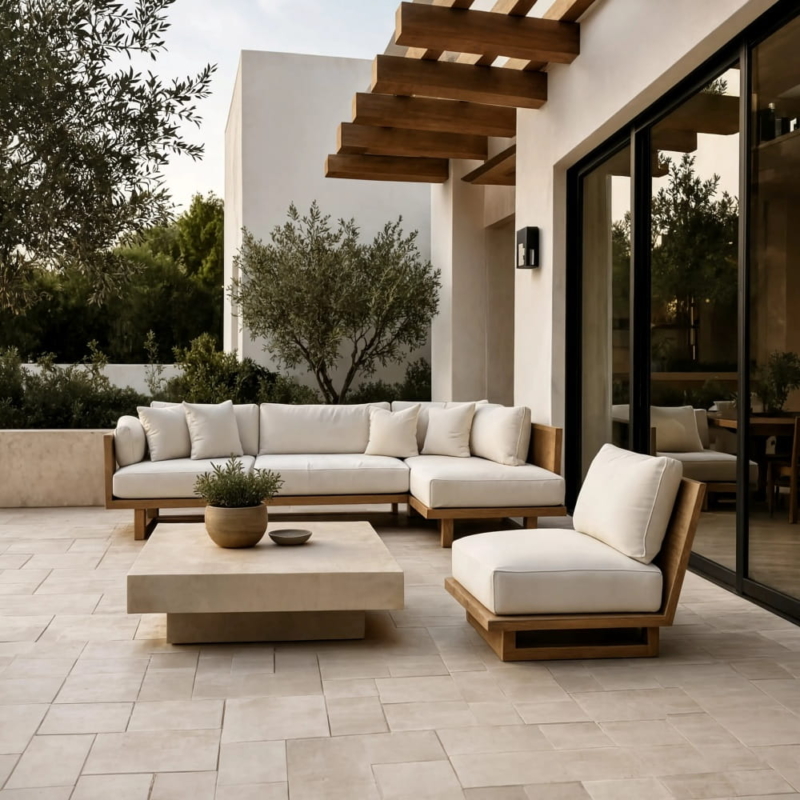 Diana Royal Tumbled Marble Pavers Versailles Pattern (TL18759)