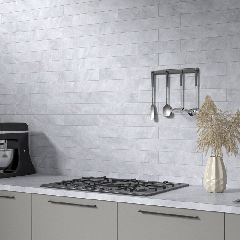 Allure Light Honed Subway Marble Tile 3×12 (TL19515)