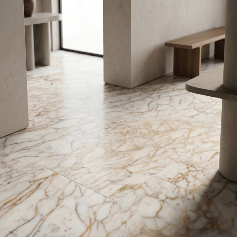 Calacatta Gold European Honed Marble Tiles 12×24 (TL19812)