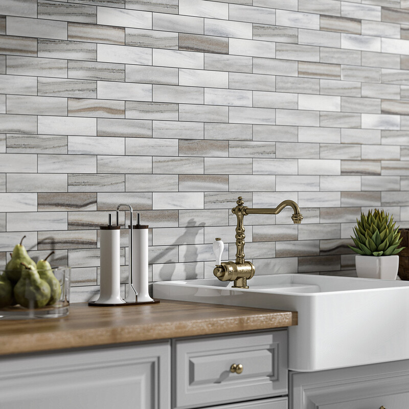 Skyline Honed Marble Tile 2×8 (TL20028)