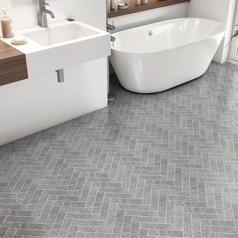 Iris Black Leather Marble Tile 2×8 (TL20036)
