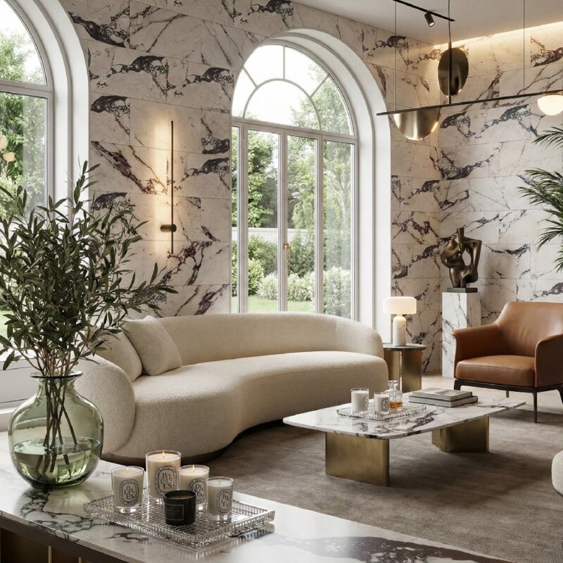 Calacatta Viola Honed Marble Tiles 12×24 (TL20067)
