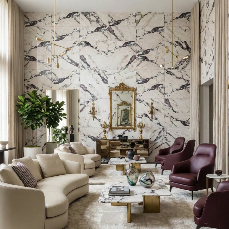 Calacatta Viola Honed Marble Tiles 12×24 (TL20067)
