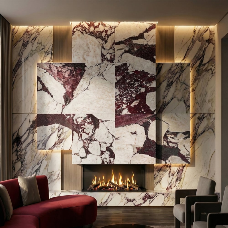Calacatta Viola Honed Marble Tiles 12×24 (TL20067)