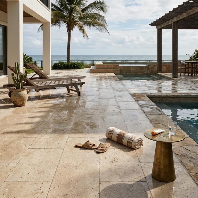 Desert Path Brushed Limestone Tile 16×24 (TL21014)