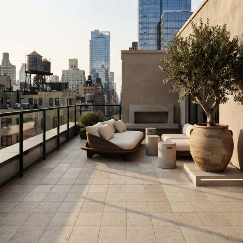 Desert Path Brushed Limestone Tiles 16×16 (TL21018)