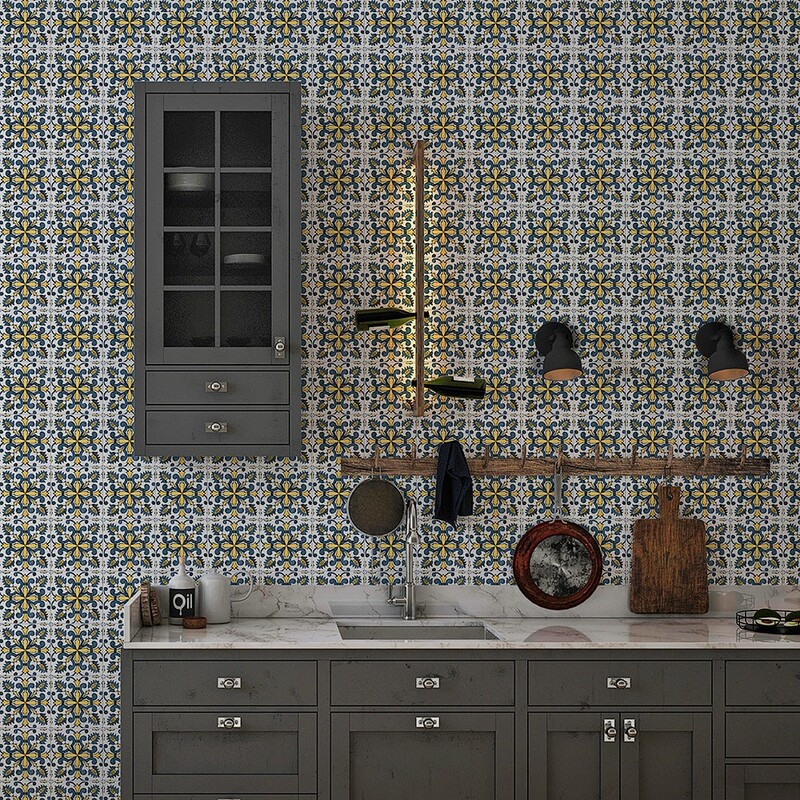 Sintra 4 Square 1/2 Glazed Terracotta Tile 6×6 (TL80132)