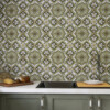 Traditional patterned tile for kitchen backsplash design by Country Floors