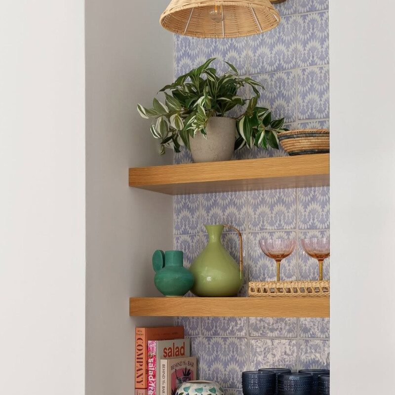 Indigo Wash Flama Glossy Glazed Terracotta Tile 6×6 (TL80363)
