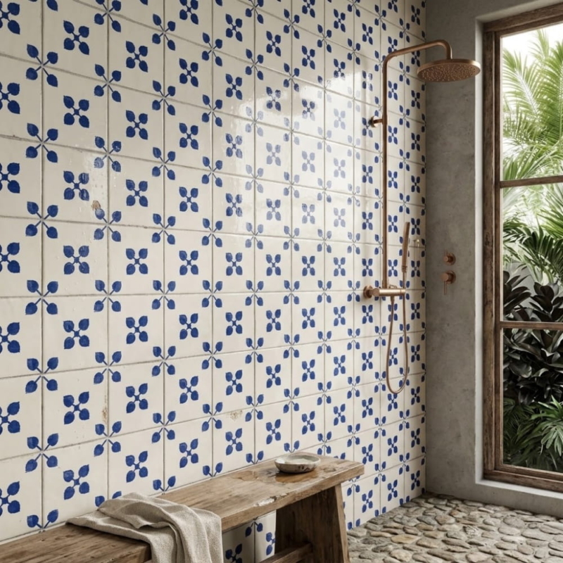 Roussillon Glossy Ceramic Tile 6×6 (TL80558)