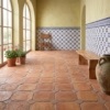 Roussillon Glossy Ceramic Tiles 6×6 (TL80558), Cotto Med Natural Octagon Terracotta Tiles 8×8 (TL91164)