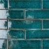 Aquamarine Glossy Glazed Terracotta Tiles 2 1/4×7 7/8 (TL80571)