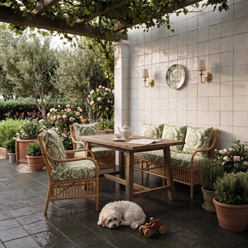 Olivin Matte Glazed Terracotta Tiles 6×6 (TL80711), Milos Matte Glazed Terracotta Tiles 6×6 (TL80712)