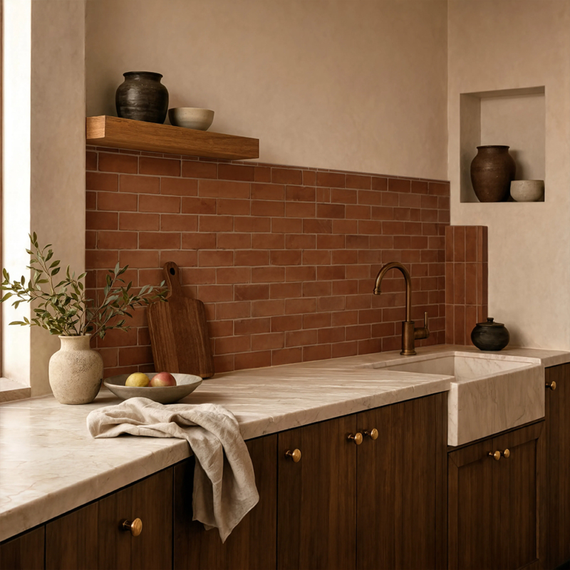 Azulejos de terracota foscos feitos à mão 2×8 (TL80738)