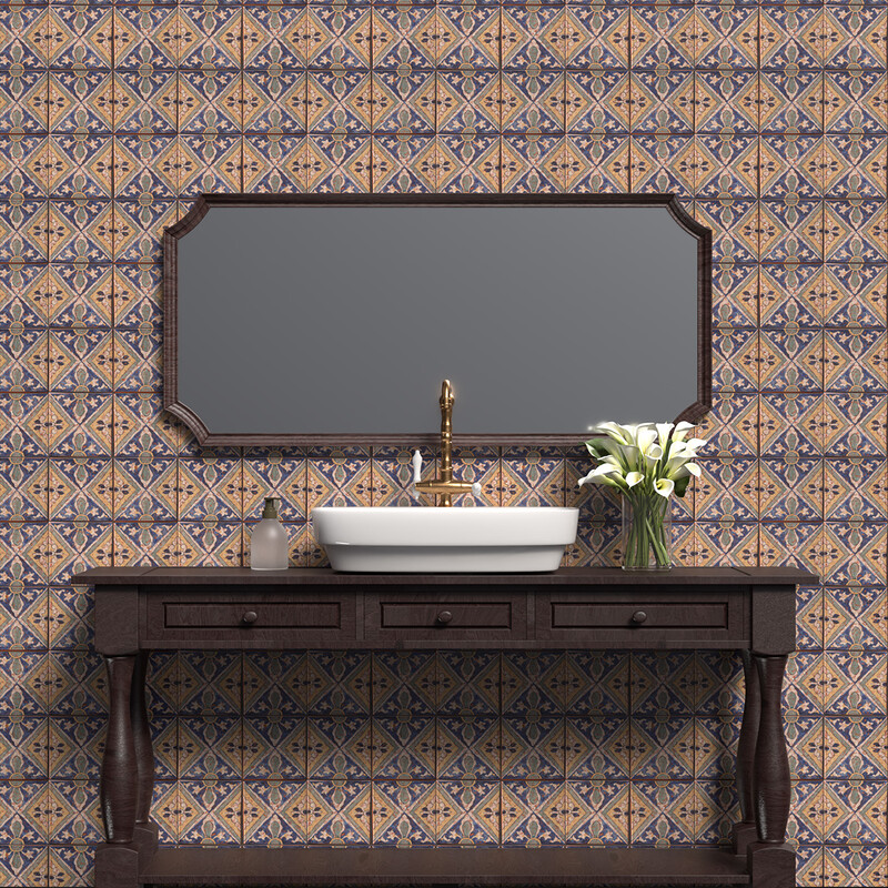 Tintoretto Glossy  Terracotta Tile 6×6 (TL80751)
