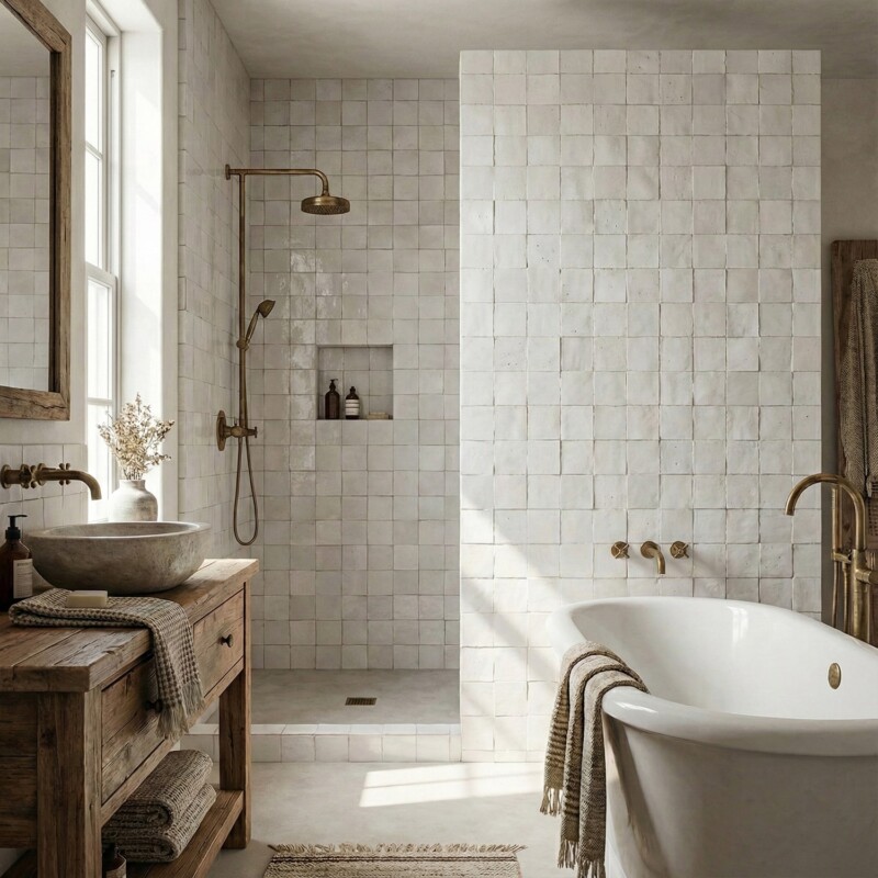 Hueso Matte Zellige Tiles 4×4 (TL80841)