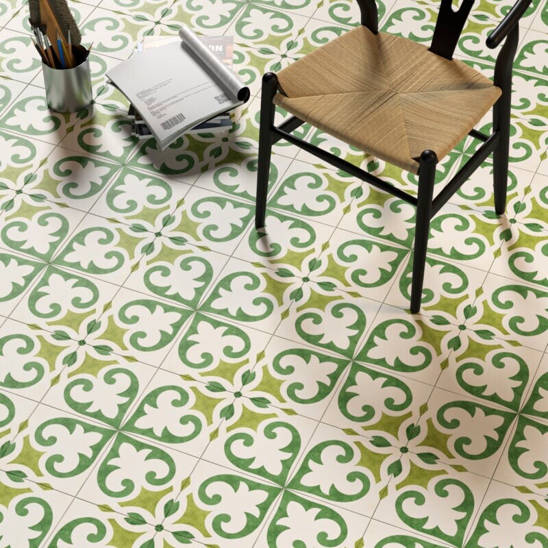 Azulejos de porcelana personalizados de 8x8 (TL81018)