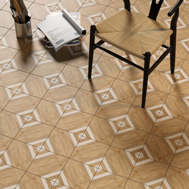 Azulejos de porcelana personalizados de 8x8 (TL81029)