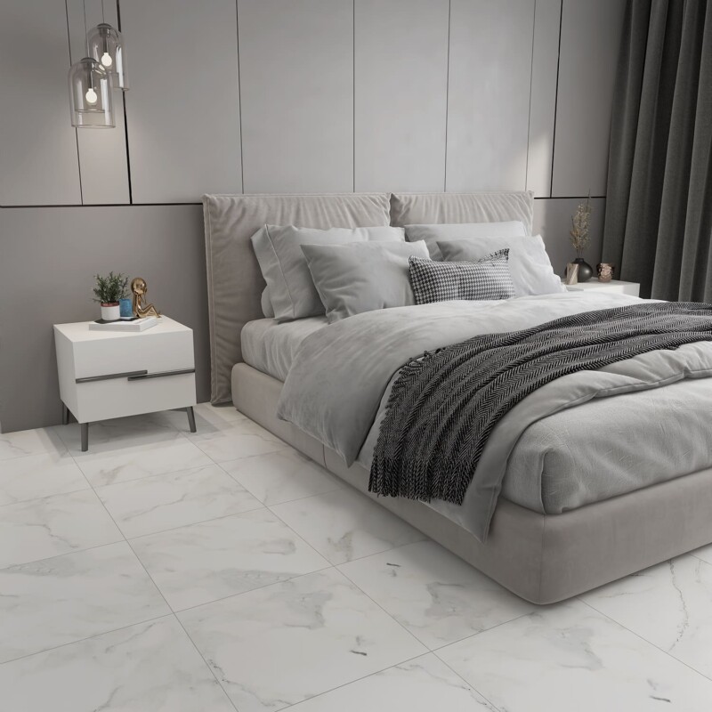 Ladrilho de mármore Calacatta Gold polido 18×18 (TL90761)