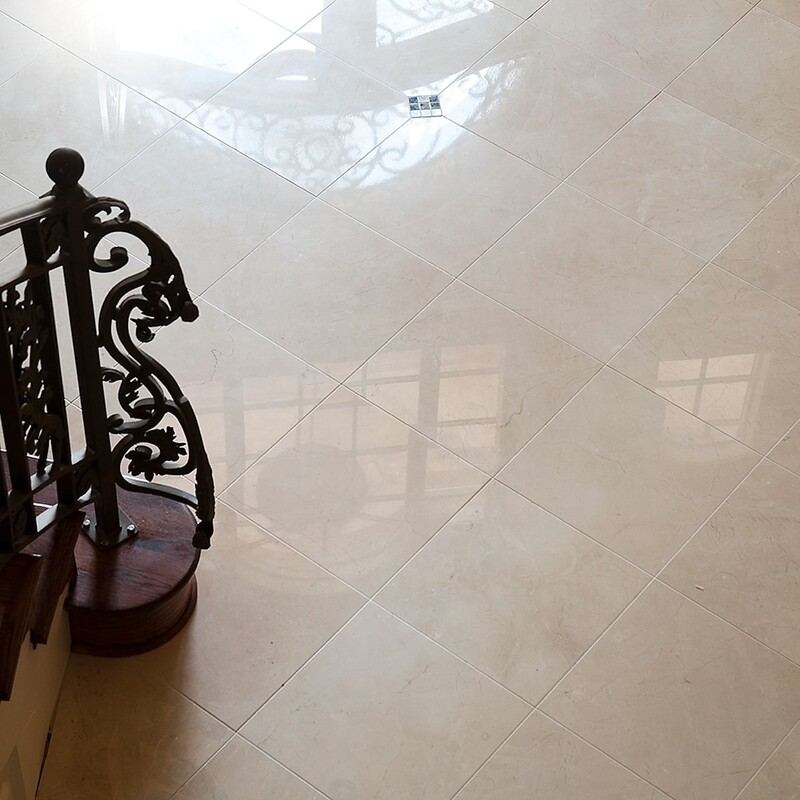 Crema Marfil Polished Marble Tile 18×18 (TL90779)