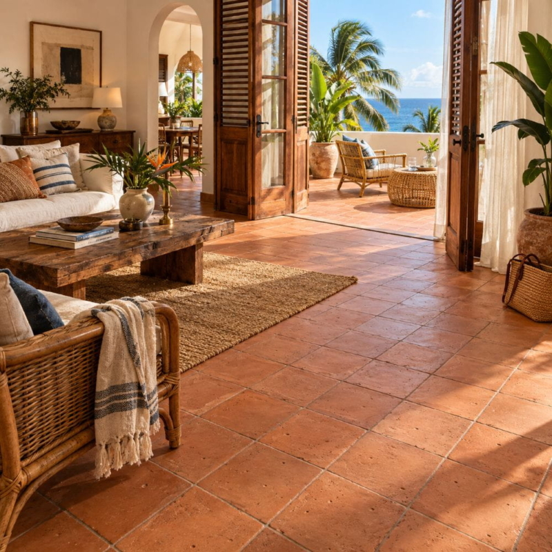 Cotto Med Natural Square Terracotta Tile 8×8 (TL90805)