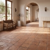 Cotto Med Natural Square Terracotta Tiles 8×8 (TL90805), Garden Blanc Blue Glazed Ceramic Tiles 6×6 (WLV20542)