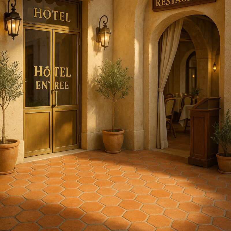 Cotto Med Matte Hexagon Terracotta Tile 6×6 (TL90806)