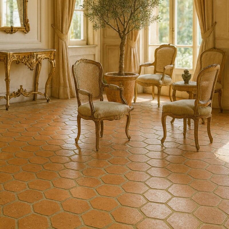 Cotto Med Matte Hexagon Terracotta Tile 6×6 (TL90806)