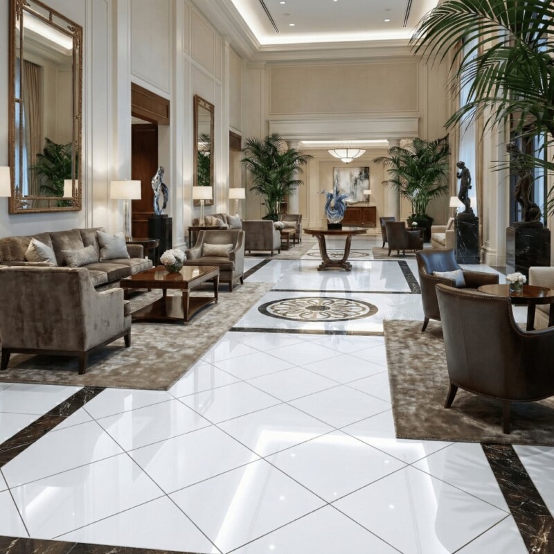 Thassos White Extra Polished Marble Tiles 18×18 (TL90864)