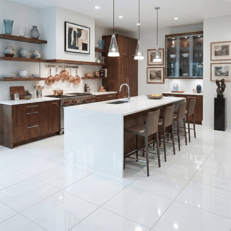 Thassos White Extra Polished Marble Tiles 18×18 (TL90864)
