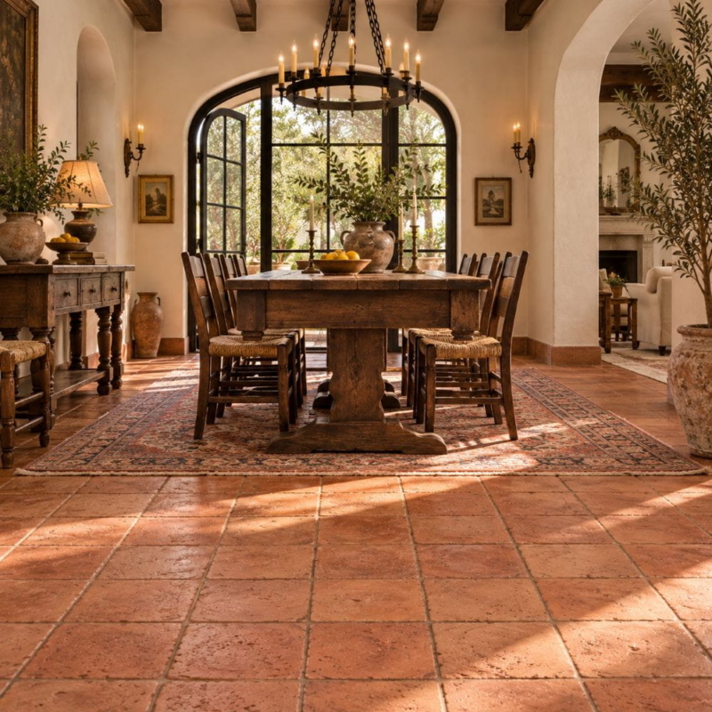 Cotto Med Natural Square Terracotta Tile 6×6 (TL90883)