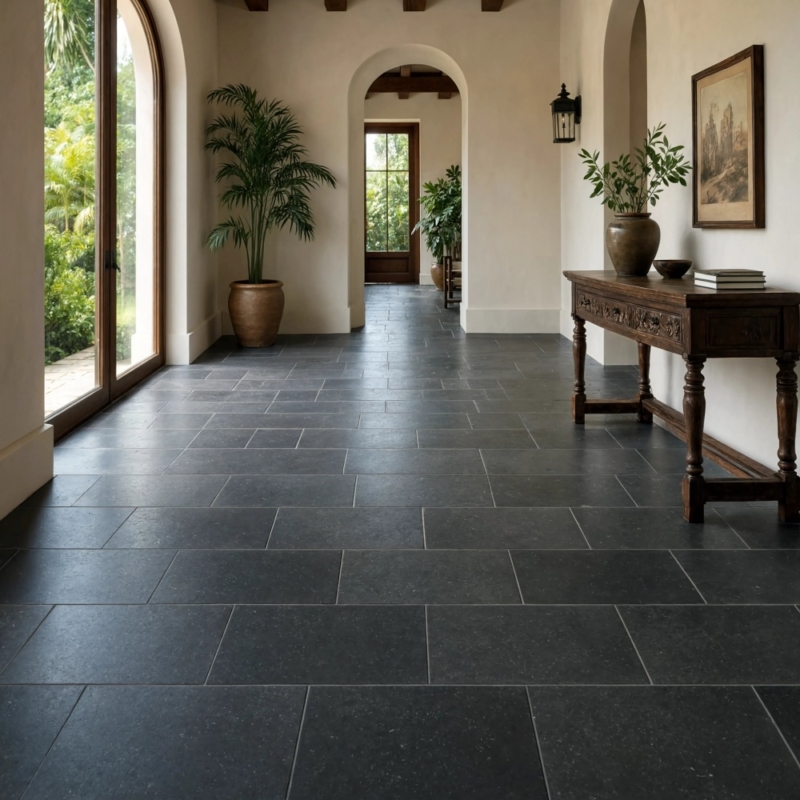 Belgian Bluestone Lappato Limestone Tile 16×24 (TL90896)