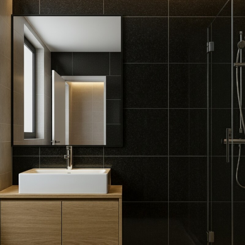 Absolute Black Extra Polished Granite Tile 12×12 (TL91016)