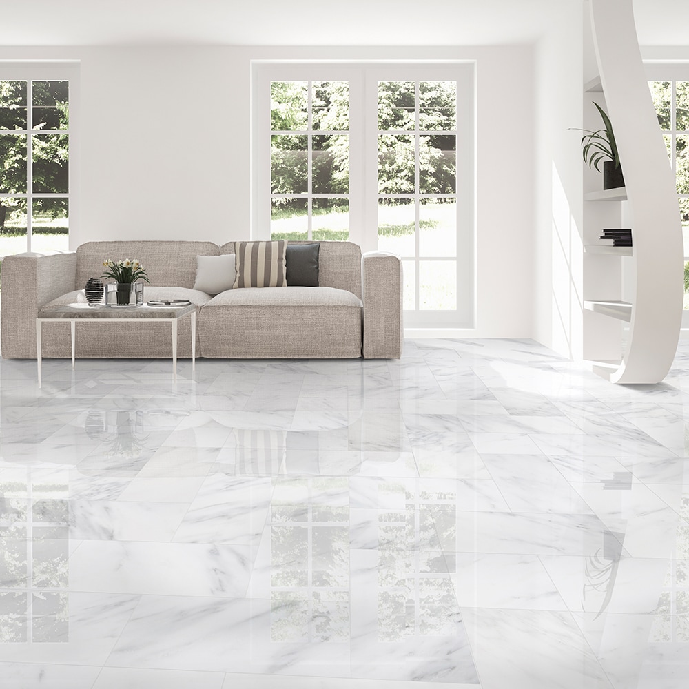 Calacatta Bella Polished Marble Tiles 12x24 - Country Floors of America LLC.