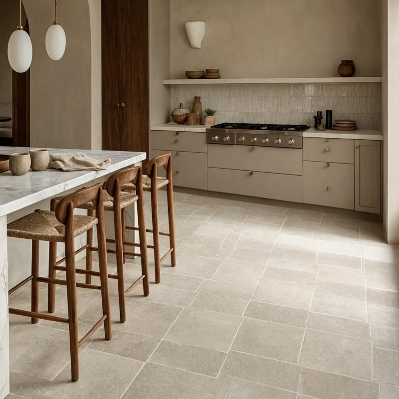 Genova Brushed Limestone Tile 16×24 (TL91155)