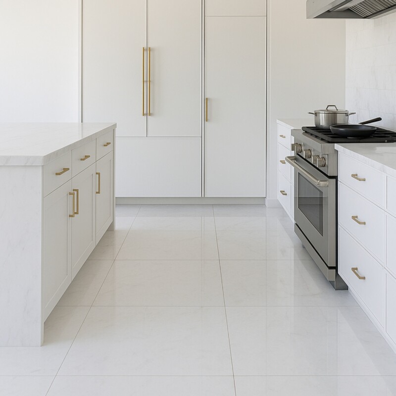 Royal White Polished  Marble Tile 24×24 (TL91292)