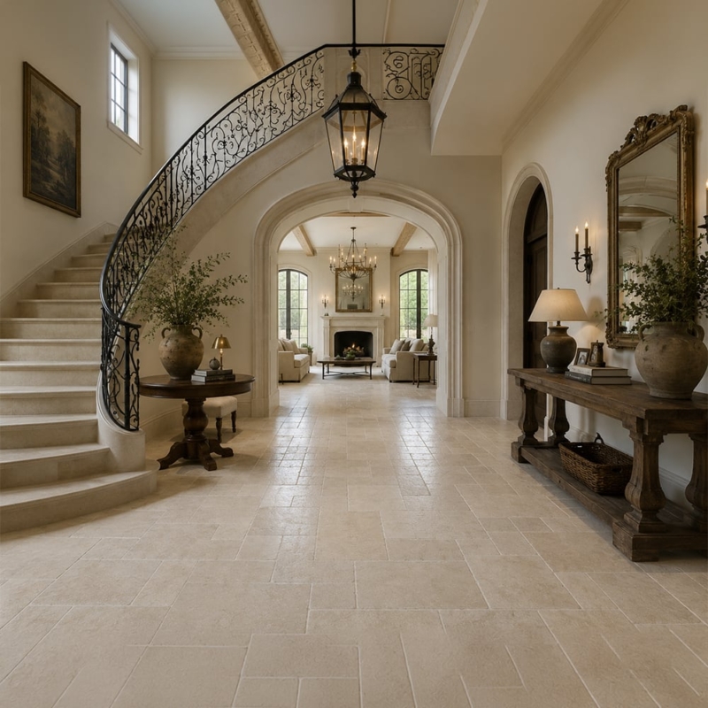 Vieux Patrimoine Beige Brushed Versailles Pattern Limestone Patterns Versailles Pattern (TL91330)