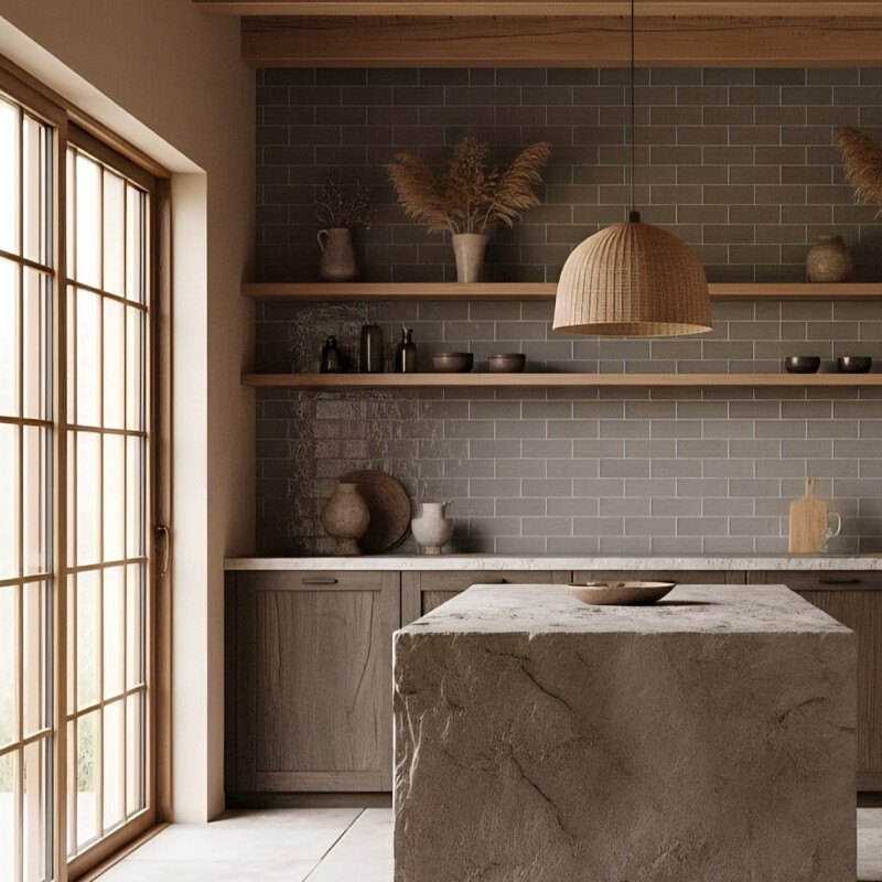 Pizarra Glossy Subway Thin Brick Tile 2 1/4×7 9/16 (TL91335)