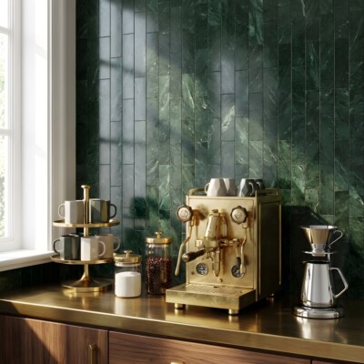 Verde Lucia Honed Marble Tiles 3×12 (TL91614)