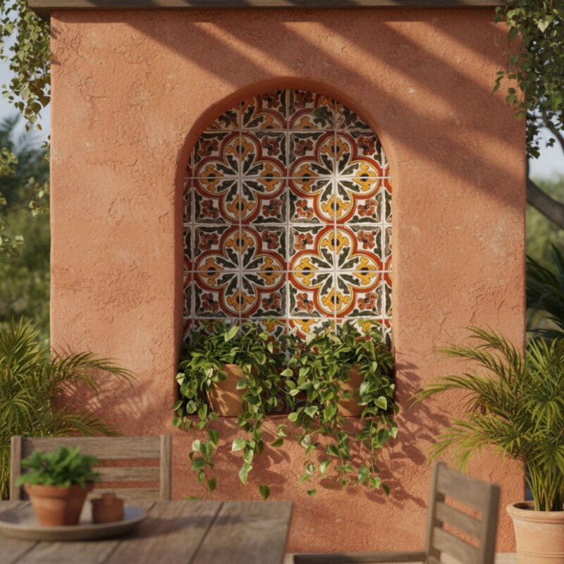 Talavera Glossy Zenya Glazed Terracotta Tiles 4×4 (TL91716)