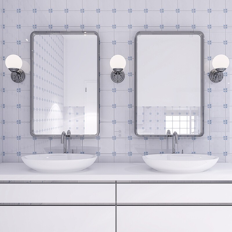 Blanc White Glazed Ceramic Tile 6×6 (WAM90002)