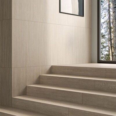 Maple Matte Groove Wood Look Porcelain Mosaics 8×40 (WCC00010)