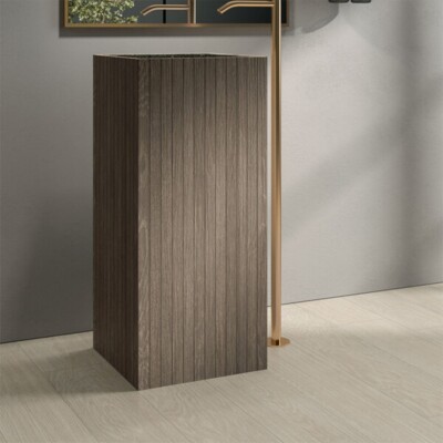 Chestnut Matte Groove Wood Look Porcelain Mosaics 8×40 (WCC00012)