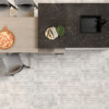 Block Grey Lappato Fabric Look Porcelain Tile 12×24 (WIS11988)