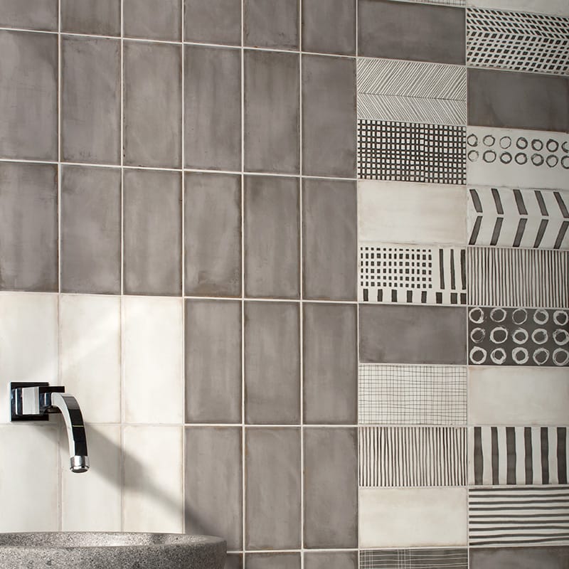 NOS 1 pc *Light Gray*  Matte Ceramic Tile 4-3/8"  by Florida Tile Co 