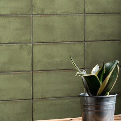 Olive Matte Ceramic Tile 4×8 (WIS12212)
