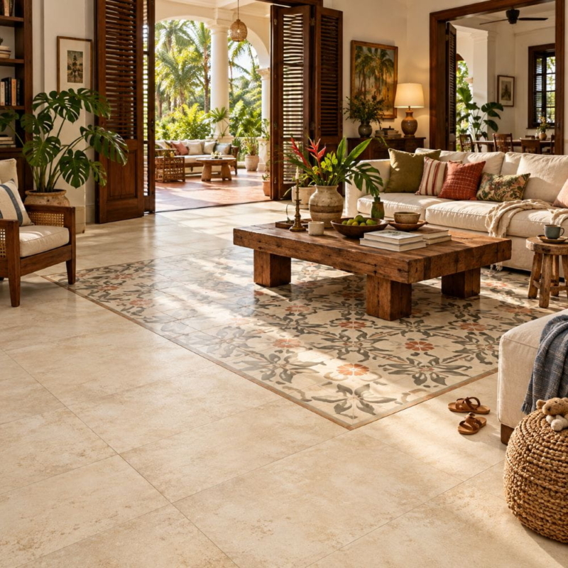 Sahara Sand Honed Concrete Look Porcelain Tile 12×24 (WIS13100)