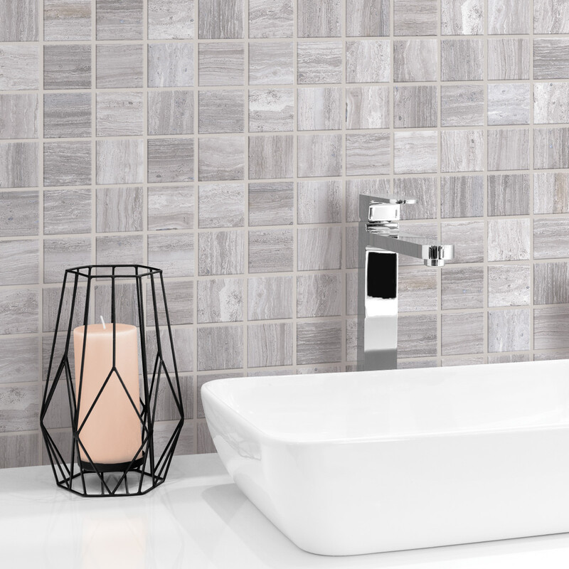 Iris Us Zenit Grey Honed 2×2 Porcelain Mosaic 12×12 (WIS13188)