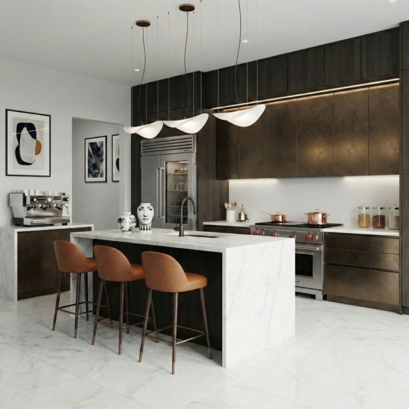 Crystal White Polished Marble Look Porcelain Tiles 12×24 (WLE00017)