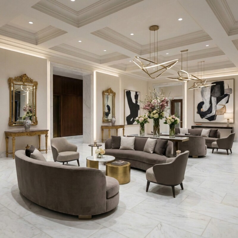 Crystal White Polished Marble Look Porcelain Tiles 12×24 (WLE00017)